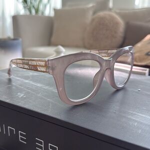Peepers Center Stage Luxe (Blue Light) - Gray/Marble / Reading glasses/ 1.00
